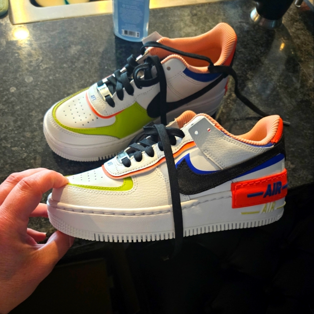 Nike Air Force 1 Low Shadow “White Multi” (DV2186-100) Women’s Size 7